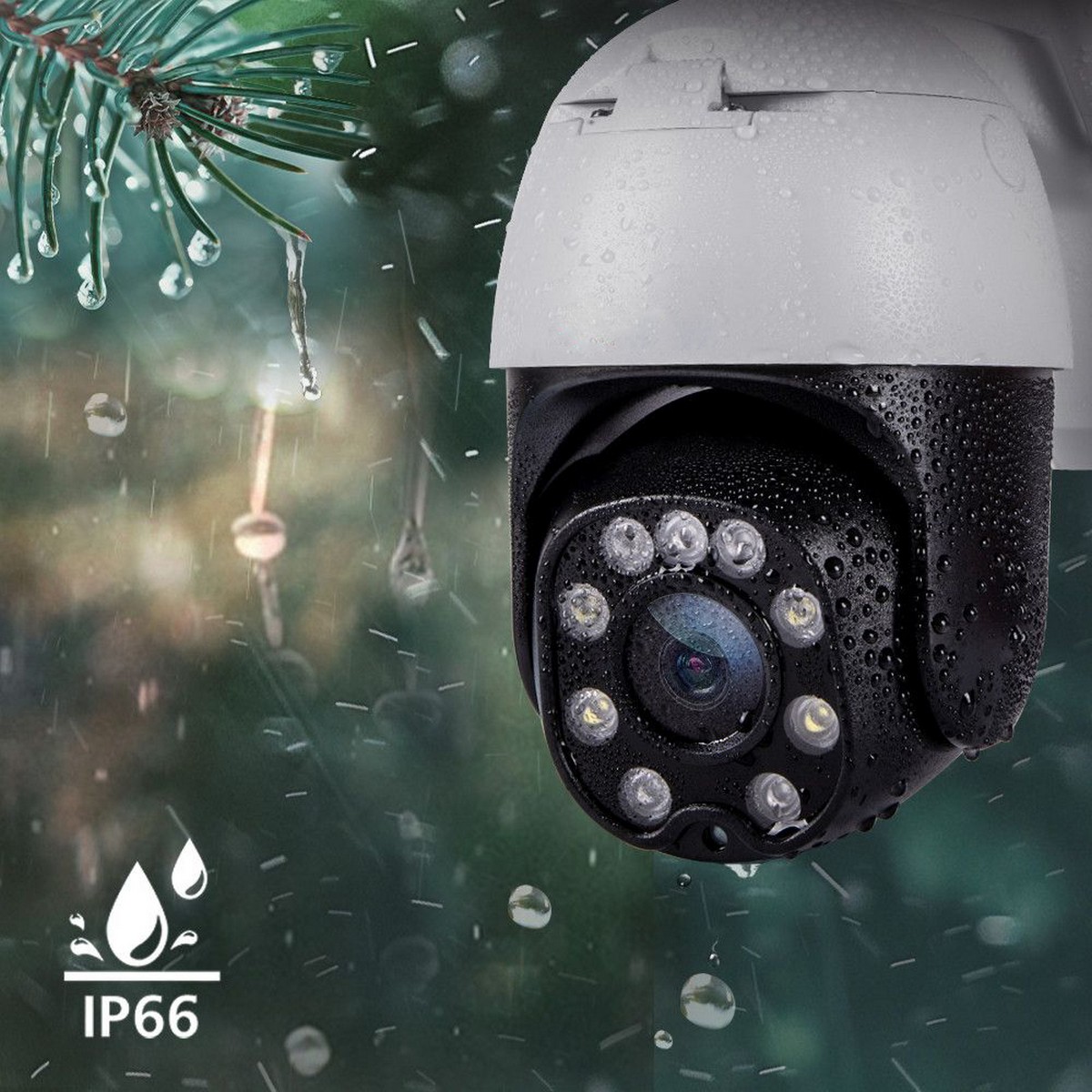 forgó pan billenő kamera IP66 vízálló