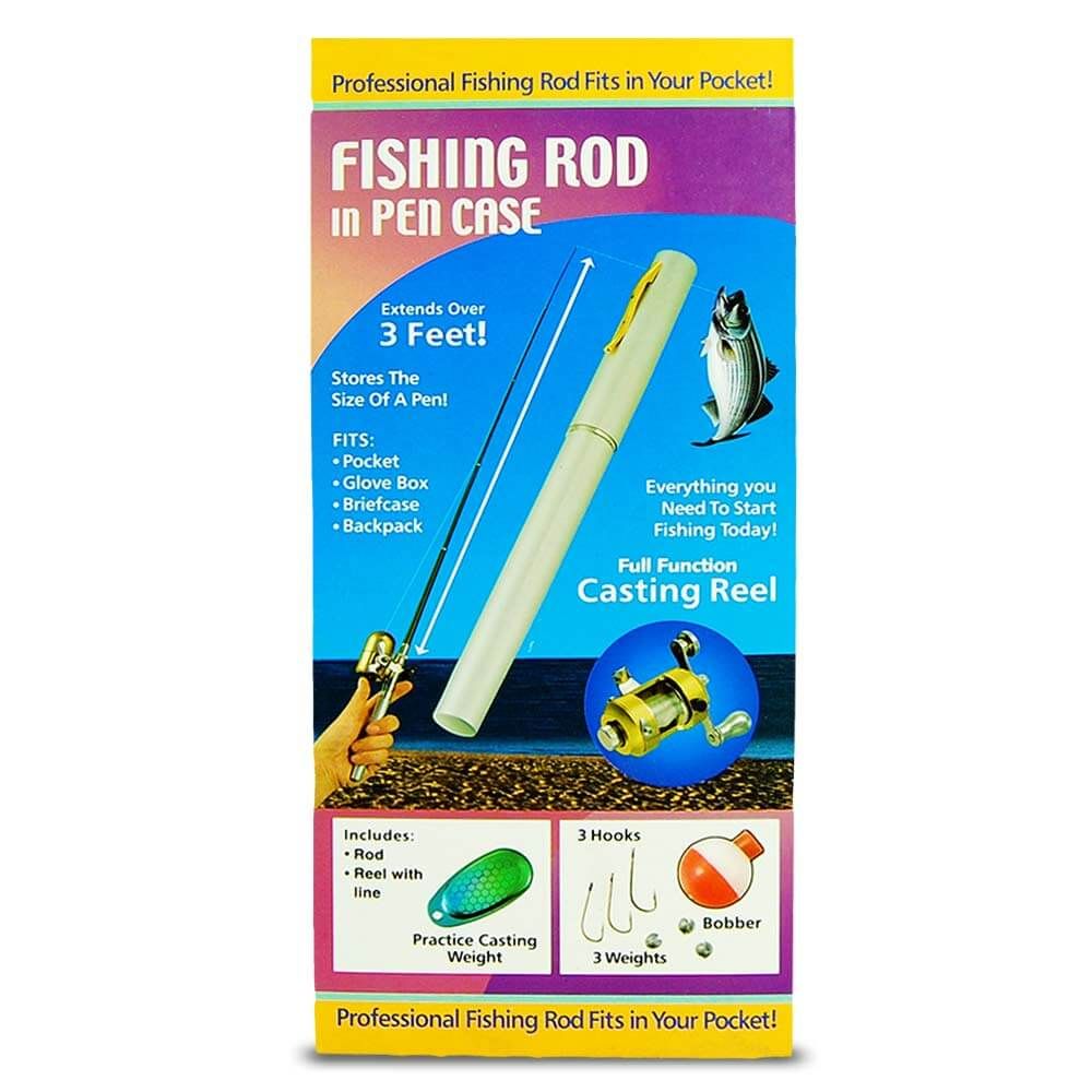 Mini tollas horgászbot tollba helyezett orsóval horgászathoz - teleszkópos 1 méterig