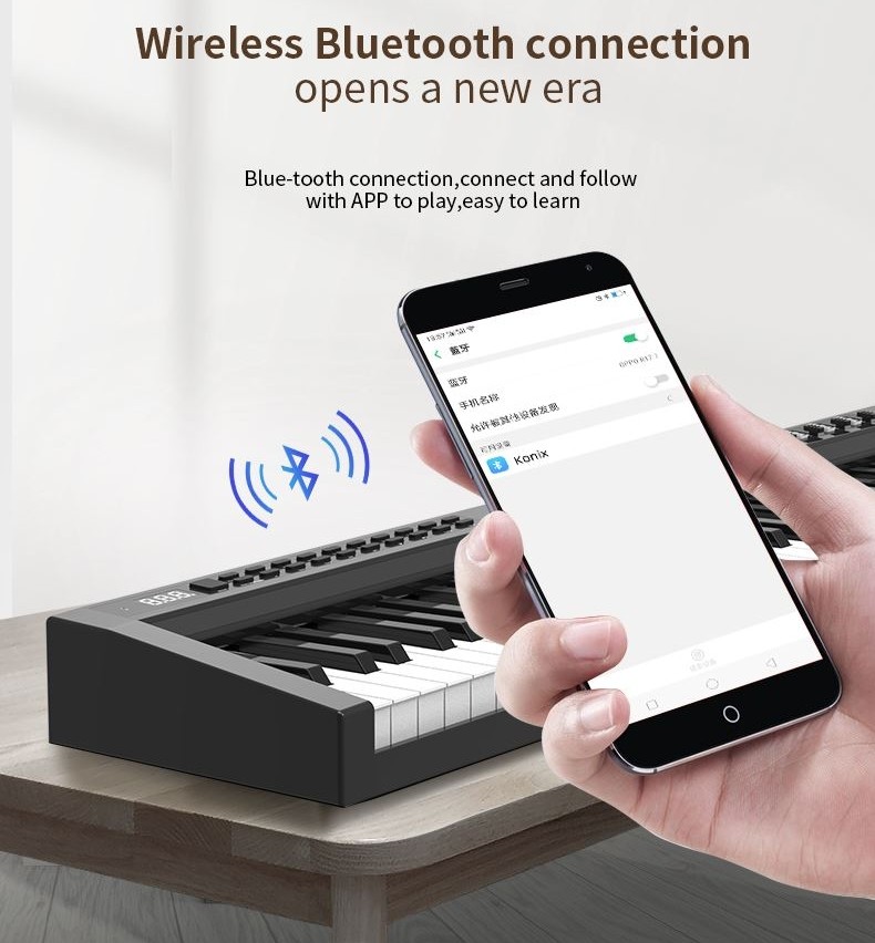 digitális zongora bluetooth okostelefon
