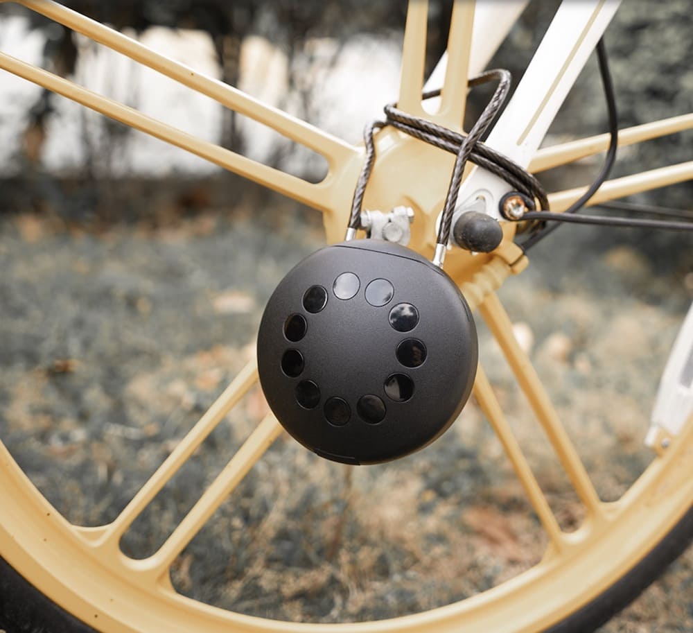kerékpárzár kulcsos biztonsági dobozzal