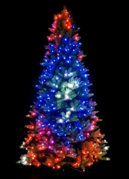 karácsonyfa LED intelligens mobiltelefonon keresztül