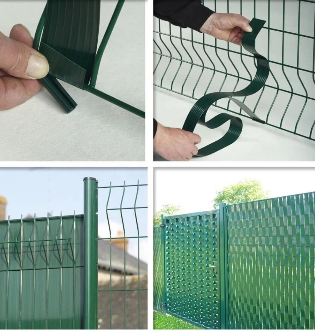 kitölti a kerítést műanyag PVC szürke antracit ral 7016-tal