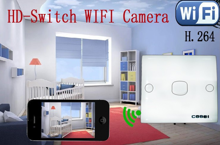 wifi kamera egy villanykapcsolót