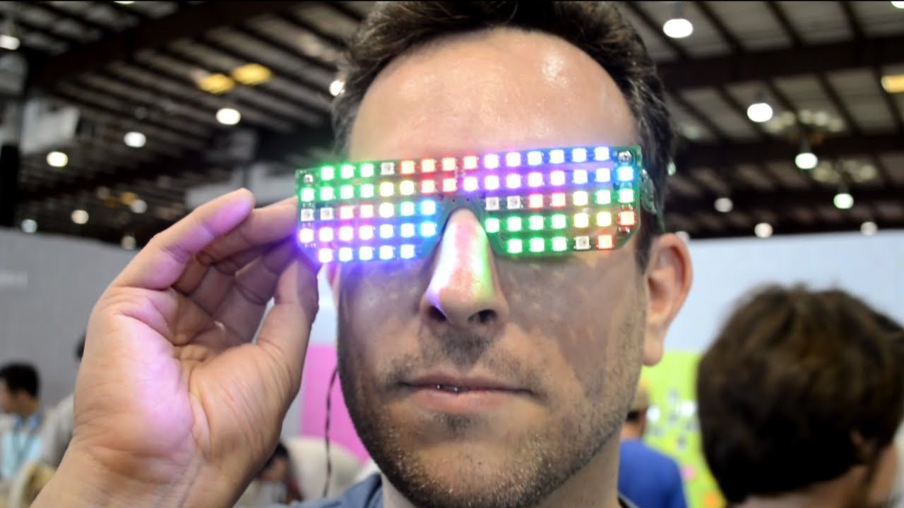 RGB LED szemüveg