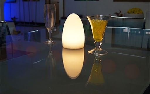 asztali lámpa - tojás alakú