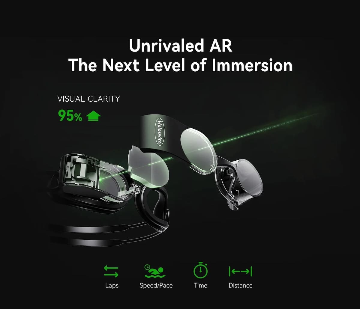 Smart VR úszószemüveg kijelzővel