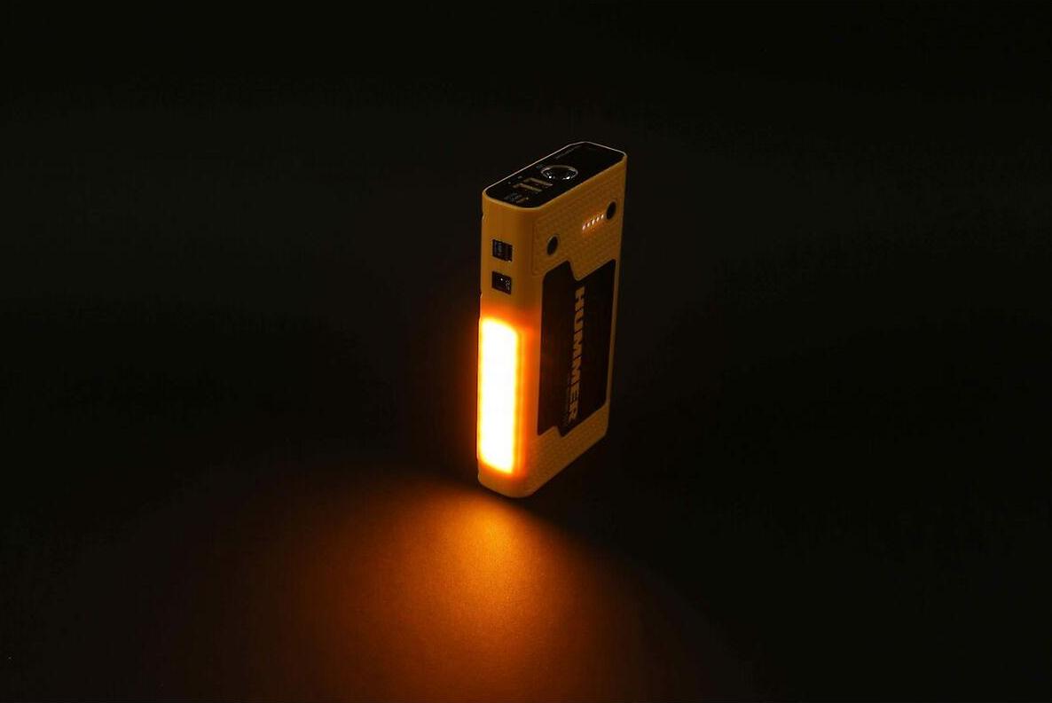 led fény powerbank akkumulátor + indító indító