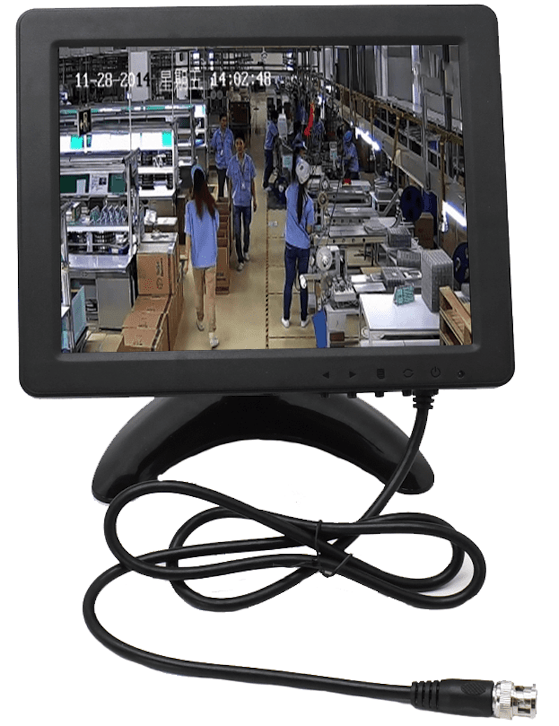 Kis monitor kamerák nézéséhez / külső BNC bemenettel rendelkező kamera