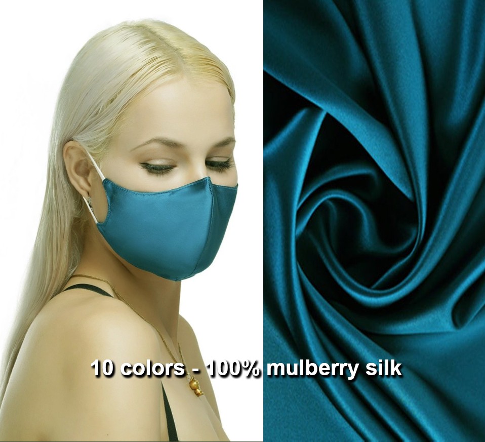 luxus védő selyem maszkok