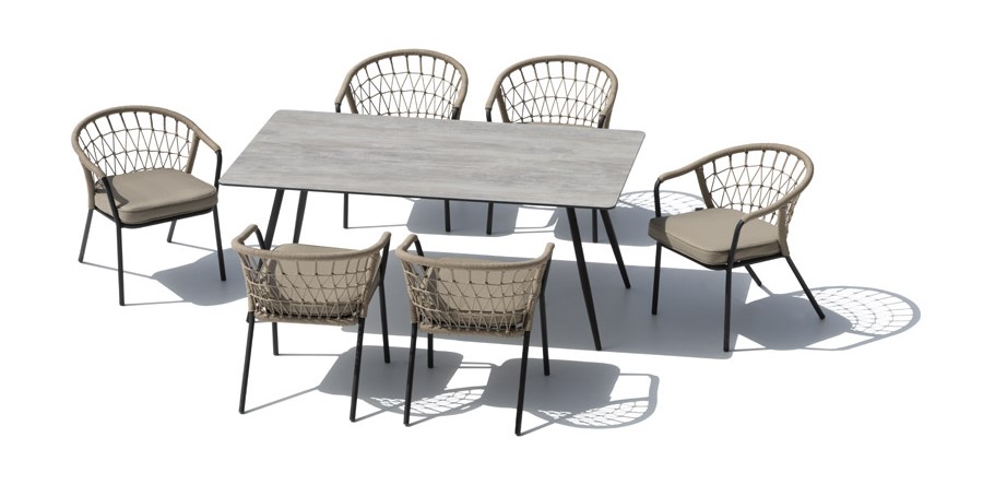 Luxus garnitúra kerti üléshez - étkezőasztal székekkel