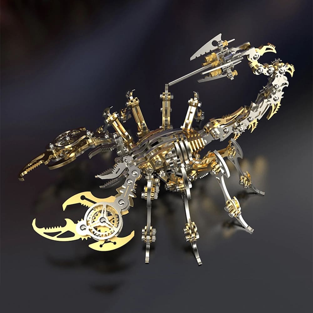 Egy skorpió 3D-s puzzle-másolata