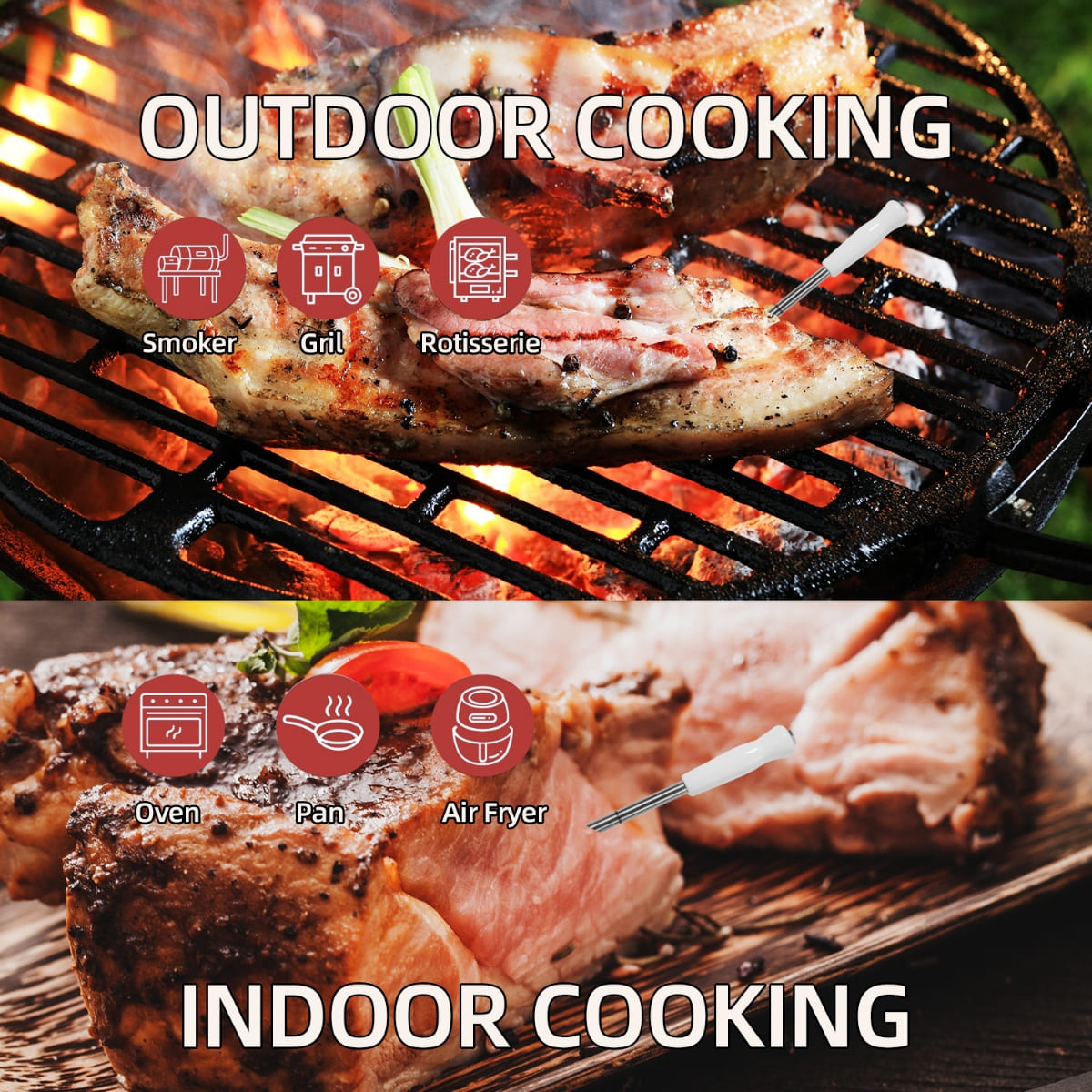 intelligens hőmérő grill húsokhoz