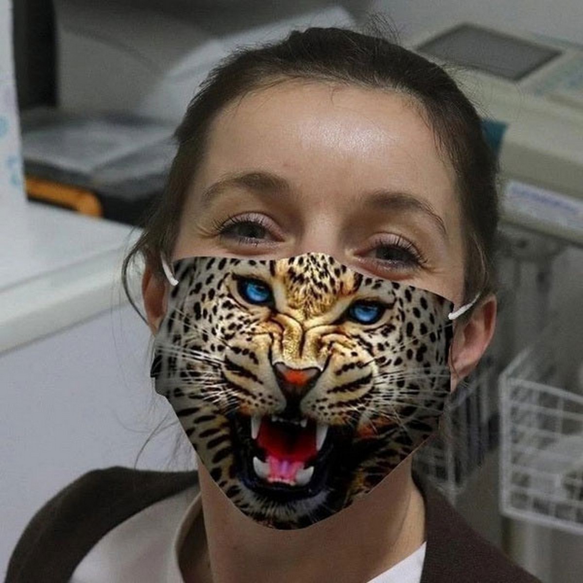 leopárd arcmaszk