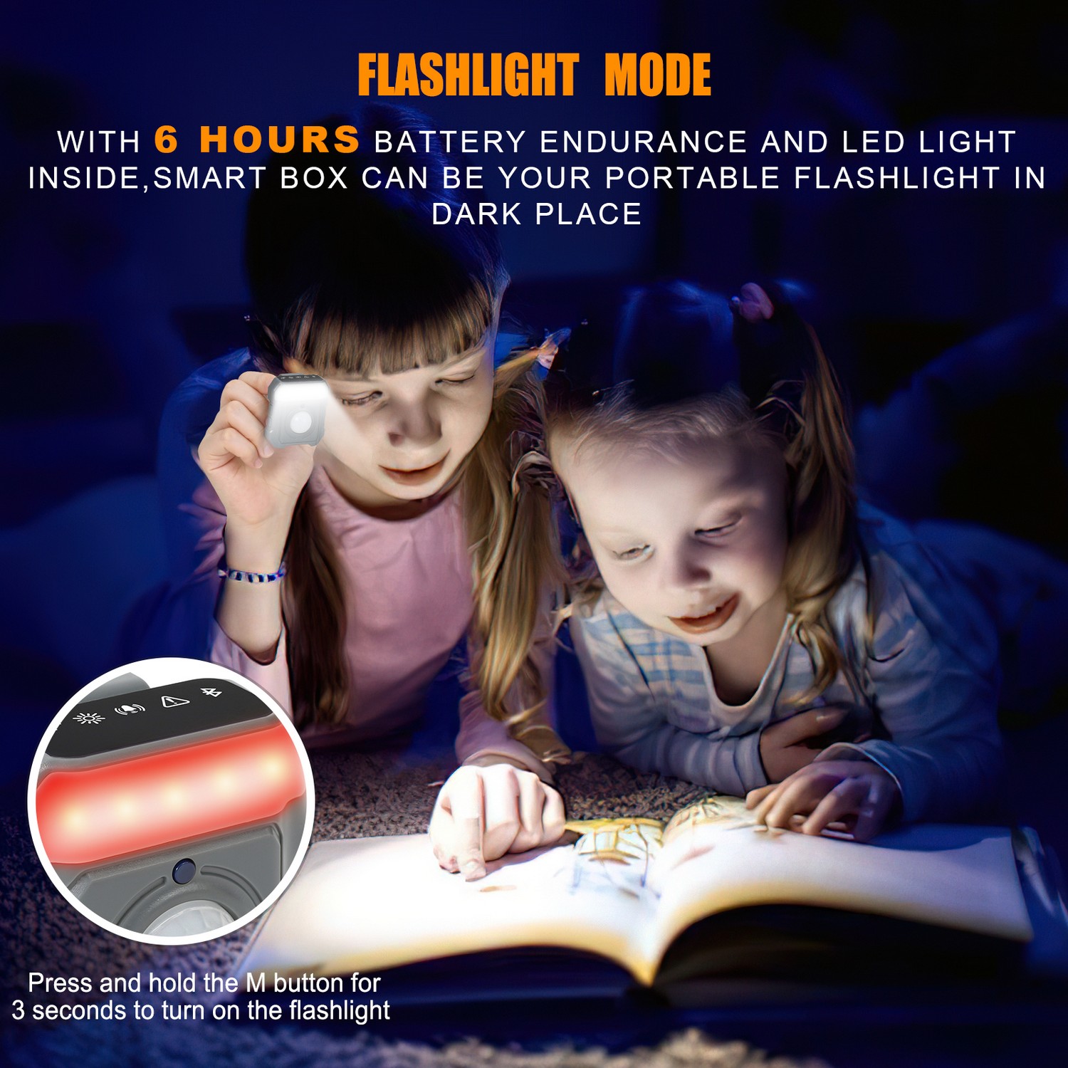 biztonsági okos riasztó - zseblámpa üzemmód - LED lámpa