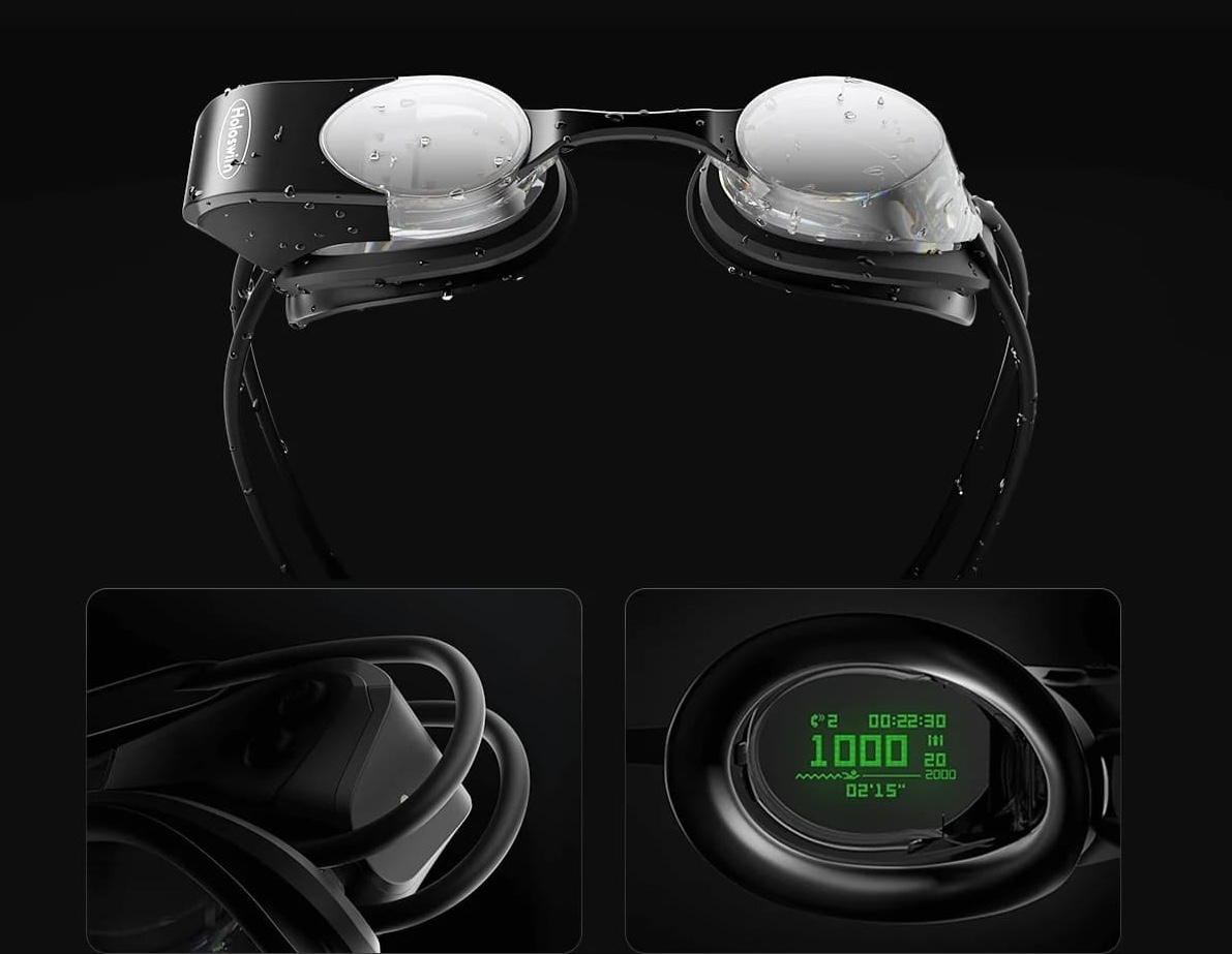 okos úszószemüveg a virtuális valóság úszásához kijelzővel