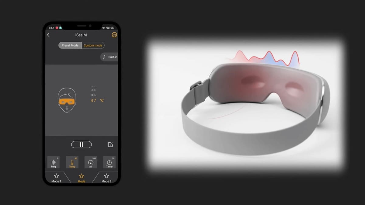Rezgő szemüveg intelligens technológiával és Bluetooth kapcsolattal