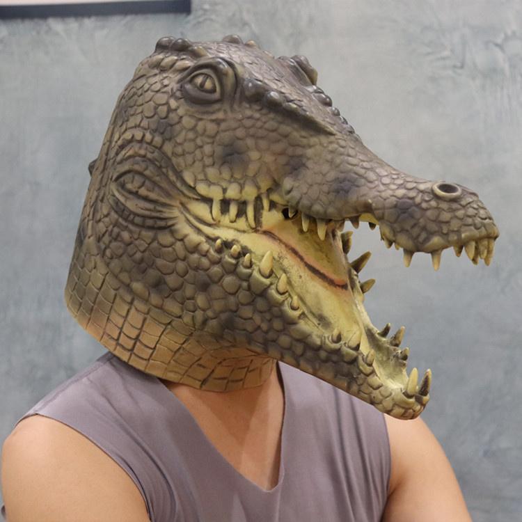 aligátor halloween maszk krokodil arc maszkok