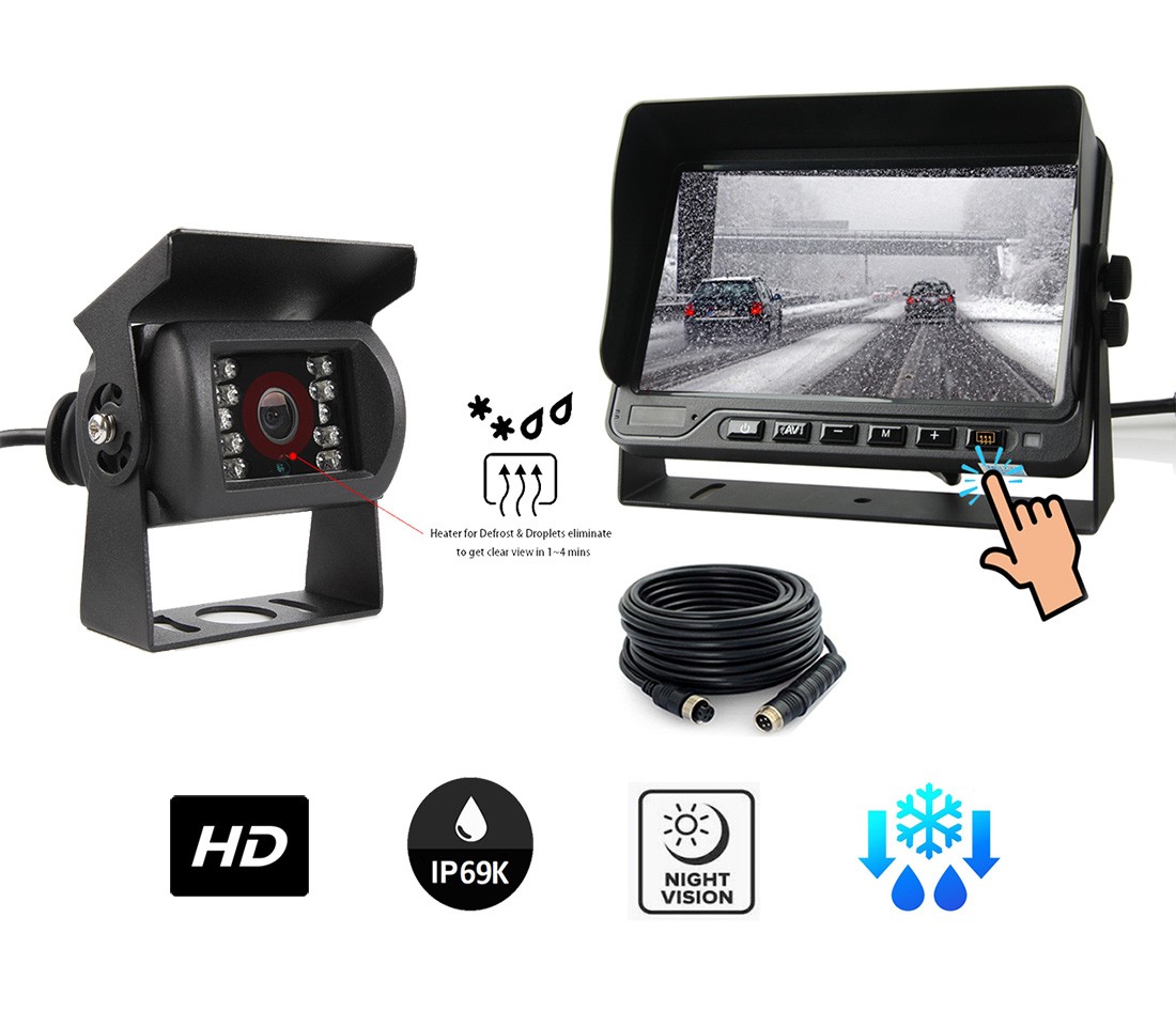 Kamerakészlet - hátsó DEFROST autó HD kamera + 7" vízálló monitor