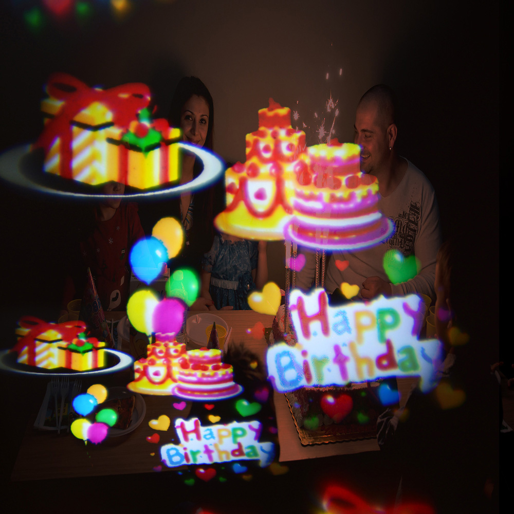 party szórakoztató led projektor boldog születésnapot léggömbök ünnepléséhez