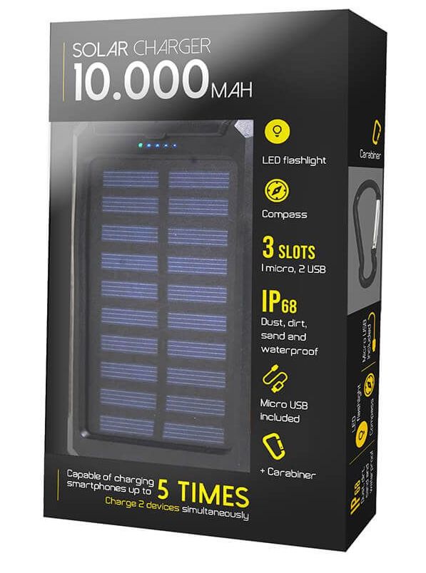 hordozható napelemes töltő 10000 mah mobiltelefon