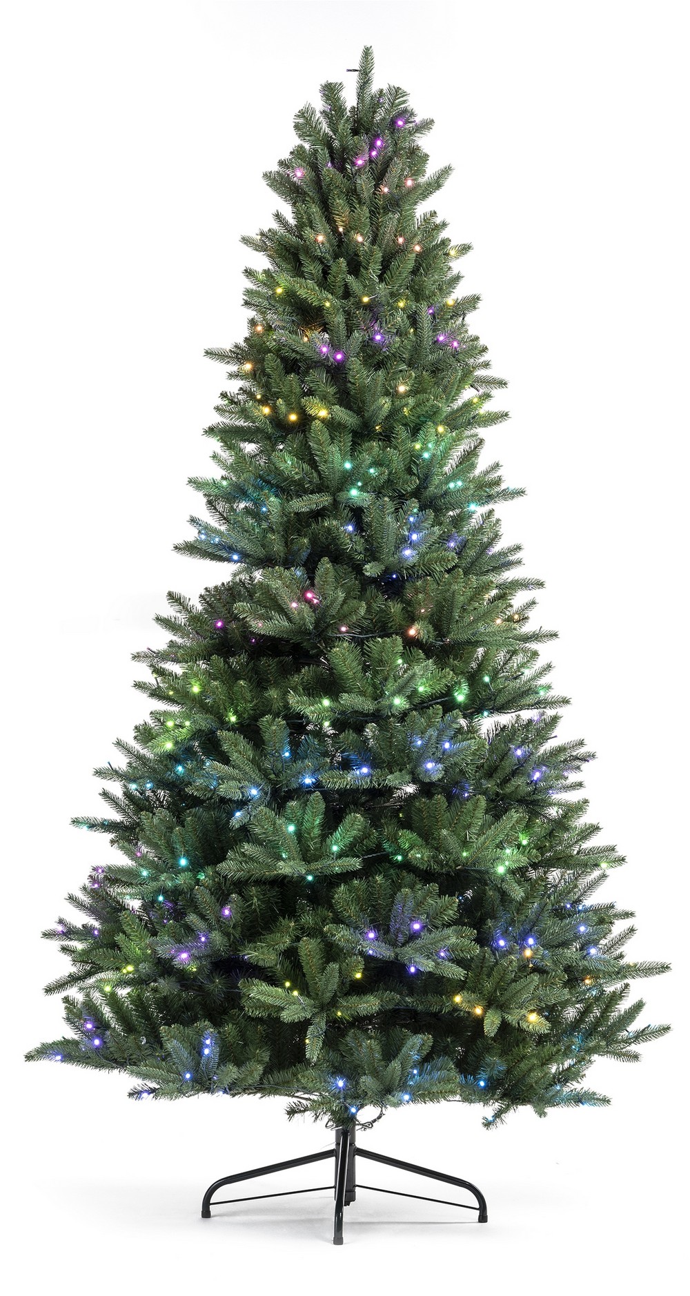 intelligens fényekkel vezetett karácsonyfa