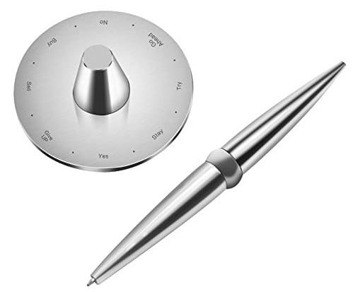ezüst rozsdamentes acél toll mágneses talppal