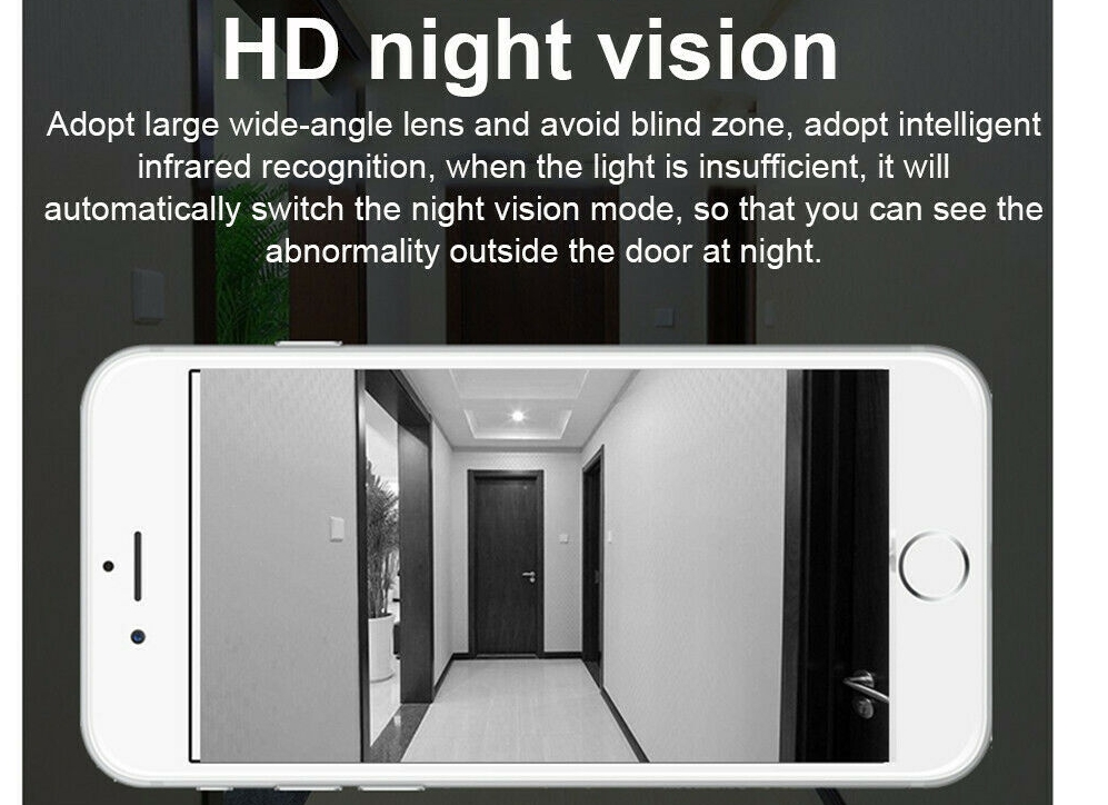 IR éjjellátó video csengő vezeték nélküli