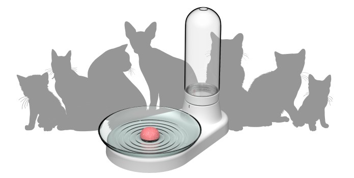 víztartály macska - tálca automata